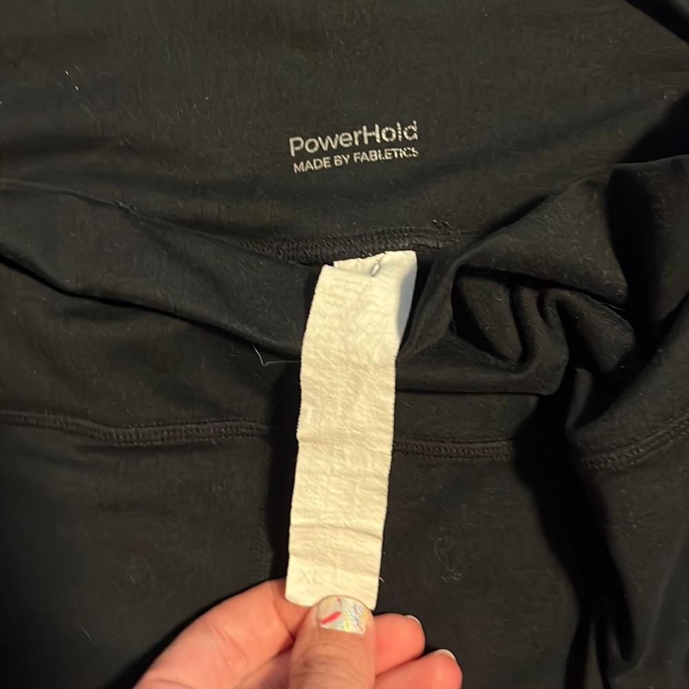 Black XL power hold leggings by Fabletics